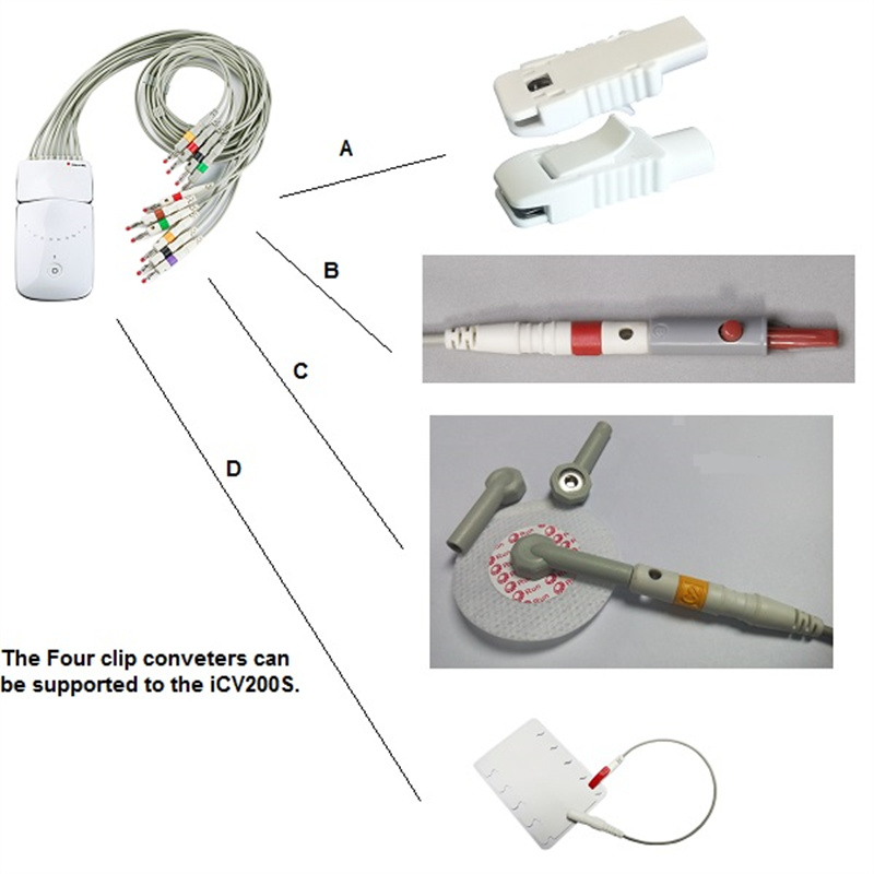 new version smart ecg device bluetooth connection for ios colorful recorders