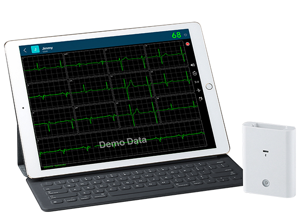 portable wireless bluetooth medical degreed 12 channel electrocardiogram vhecg icv200(ble)