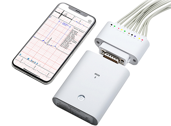 portable wireless bluetooth medical degreed 12 channel electrocardiogram vhecg icv200(ble)