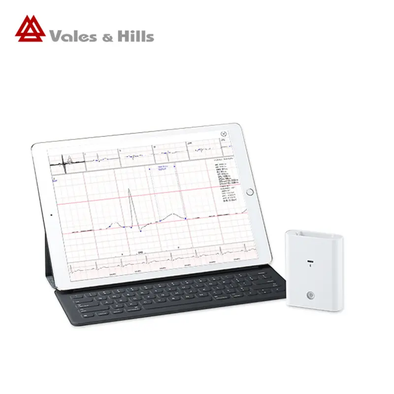 iOS portable 12 channel bluetooth ECG iCV200(BLE) with telemedicine solution, SDK