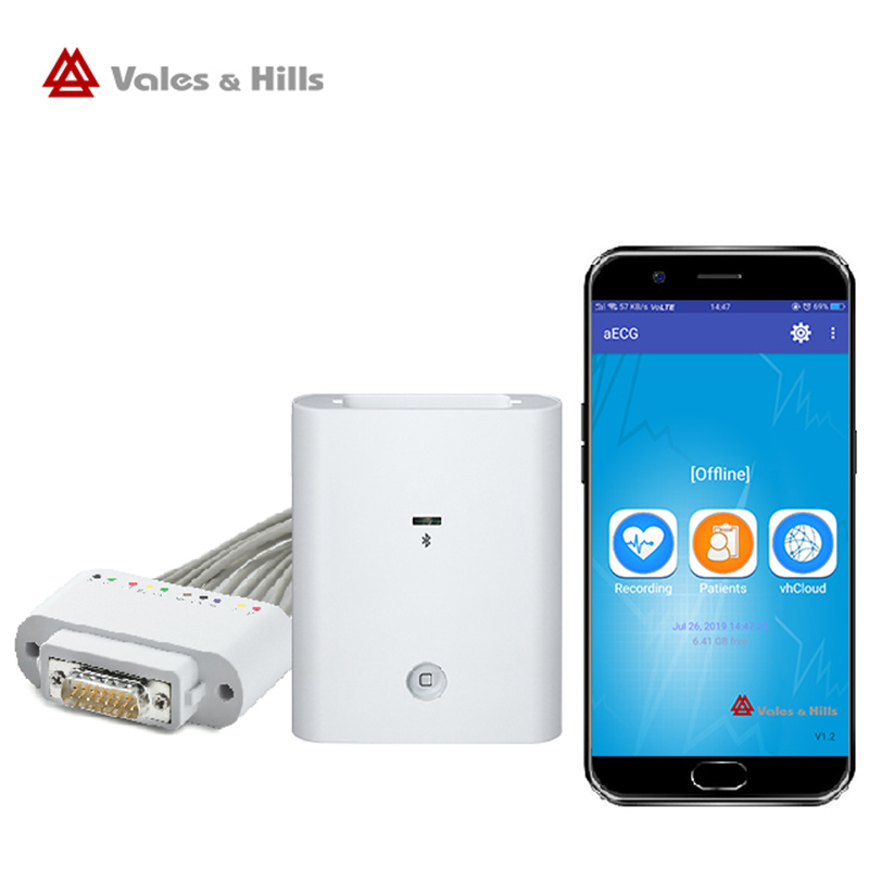 android bluetooth ecg simultenaous 12 lead for multi medical functions