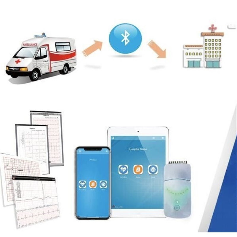 new version smart ecg device bluetooth connection for ios colorful recorders
