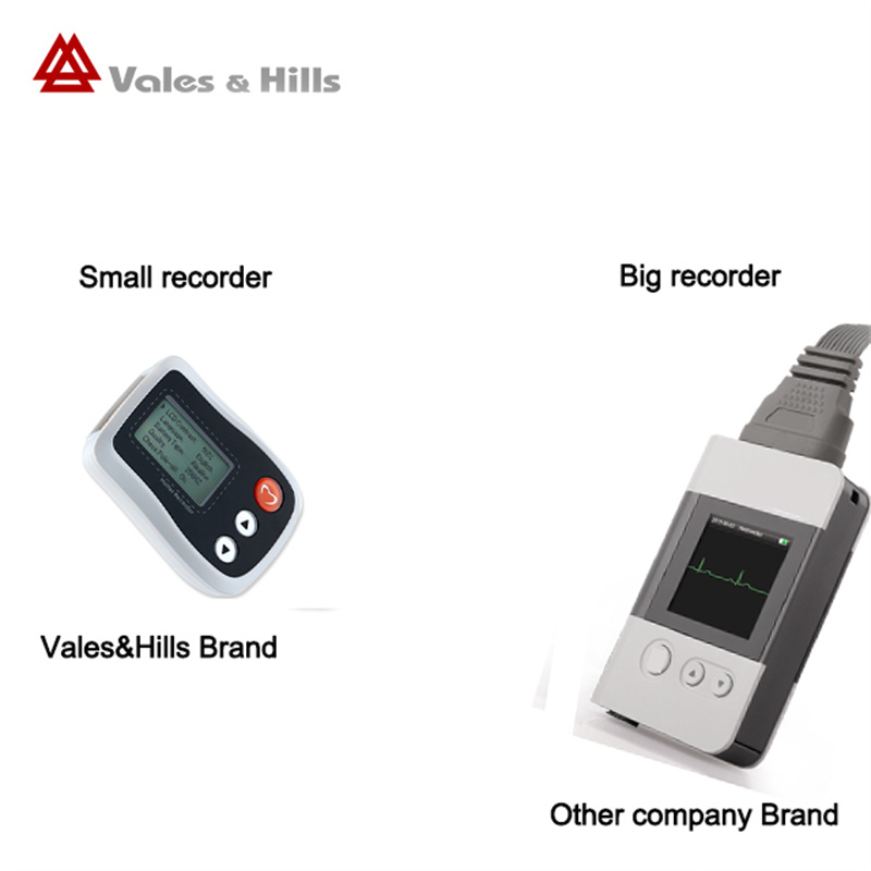 ambuatory ecg device with 24 hours recording time holter ecg