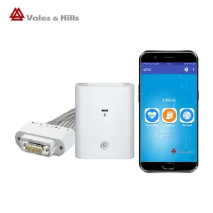 Portable 12 leads bluetooth ecg ekg electrocardiogram for Android