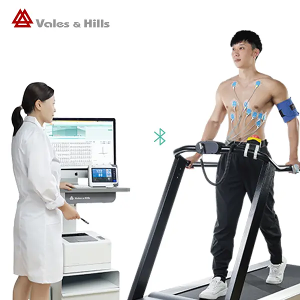 vhStressECG12 channel wireless bluetooth stress test ECG exercise EKG with CE and FDA