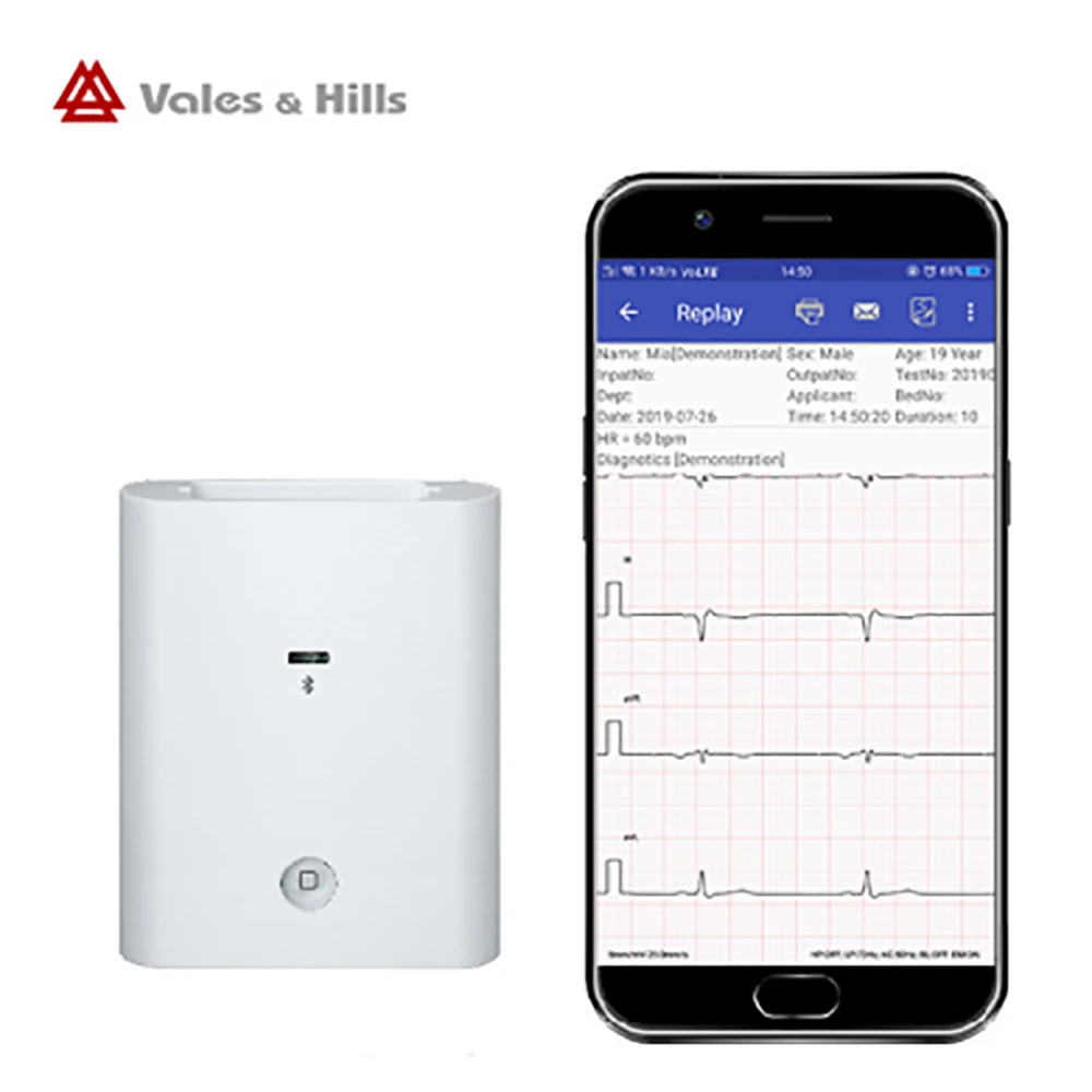 icv200 android bluetooth ecg machine